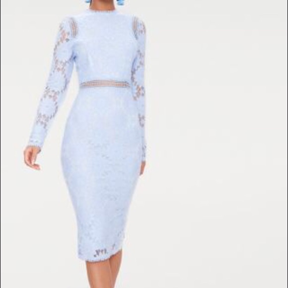 Pretty little things blue lace dress